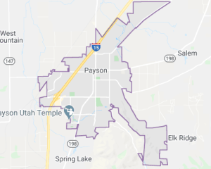 Map of Payson, Ut